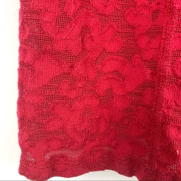 free people red lace halter tank medium - Picture 4 of 5